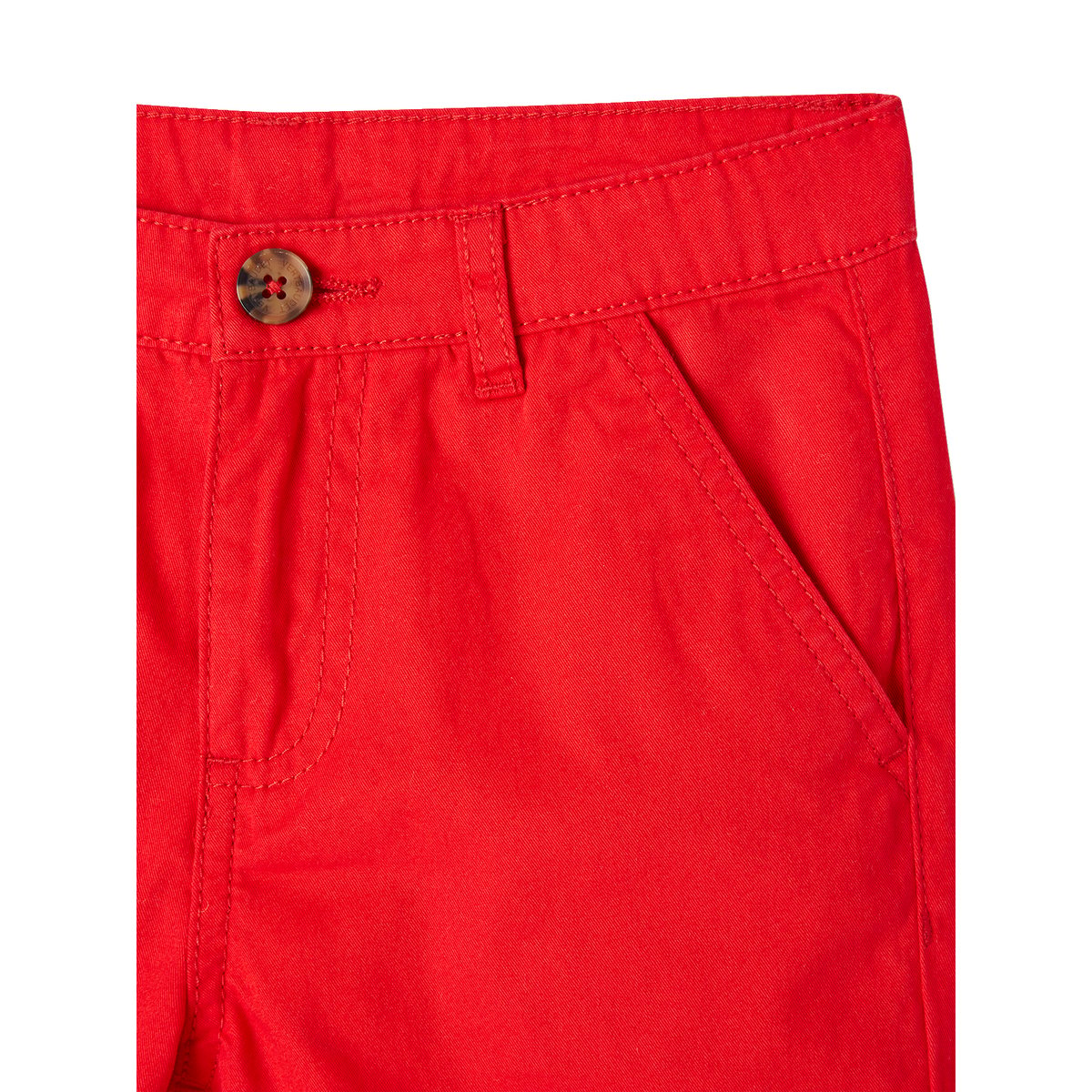 Bermuda chino rouge, VERTBAUDET