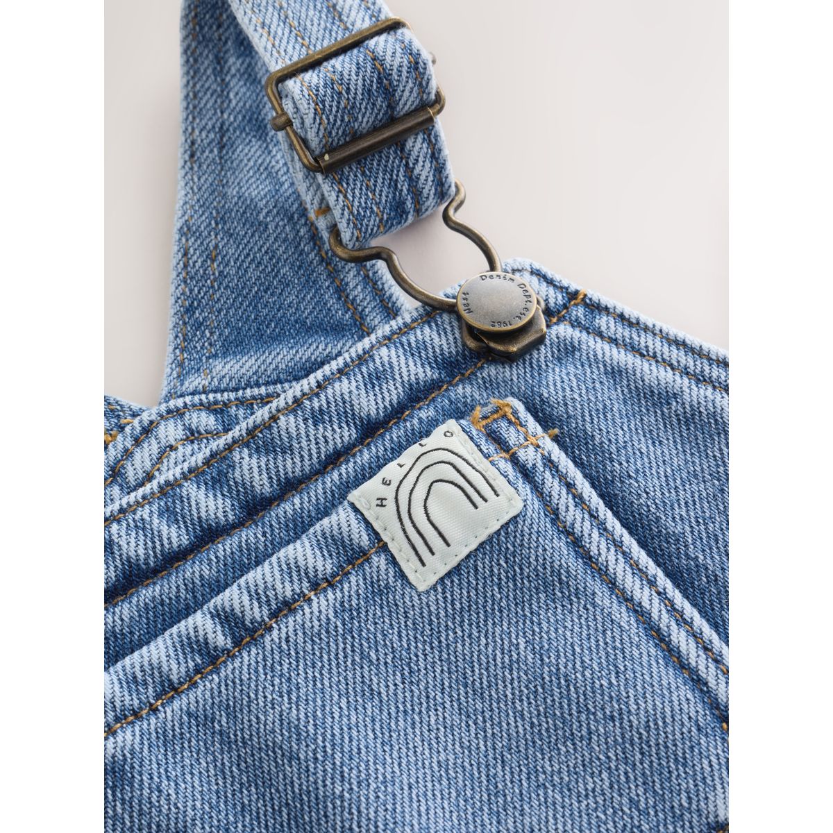 Salopette doublée de polaire confortable jean bleu foncé, NEXT