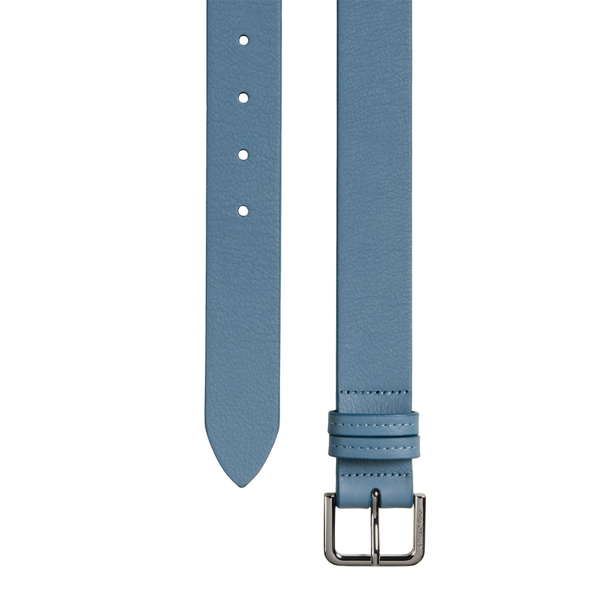 Ceinture modèle Billis en cuir de vachette de qualité supérieure bleu moyen, MARC O'POLO