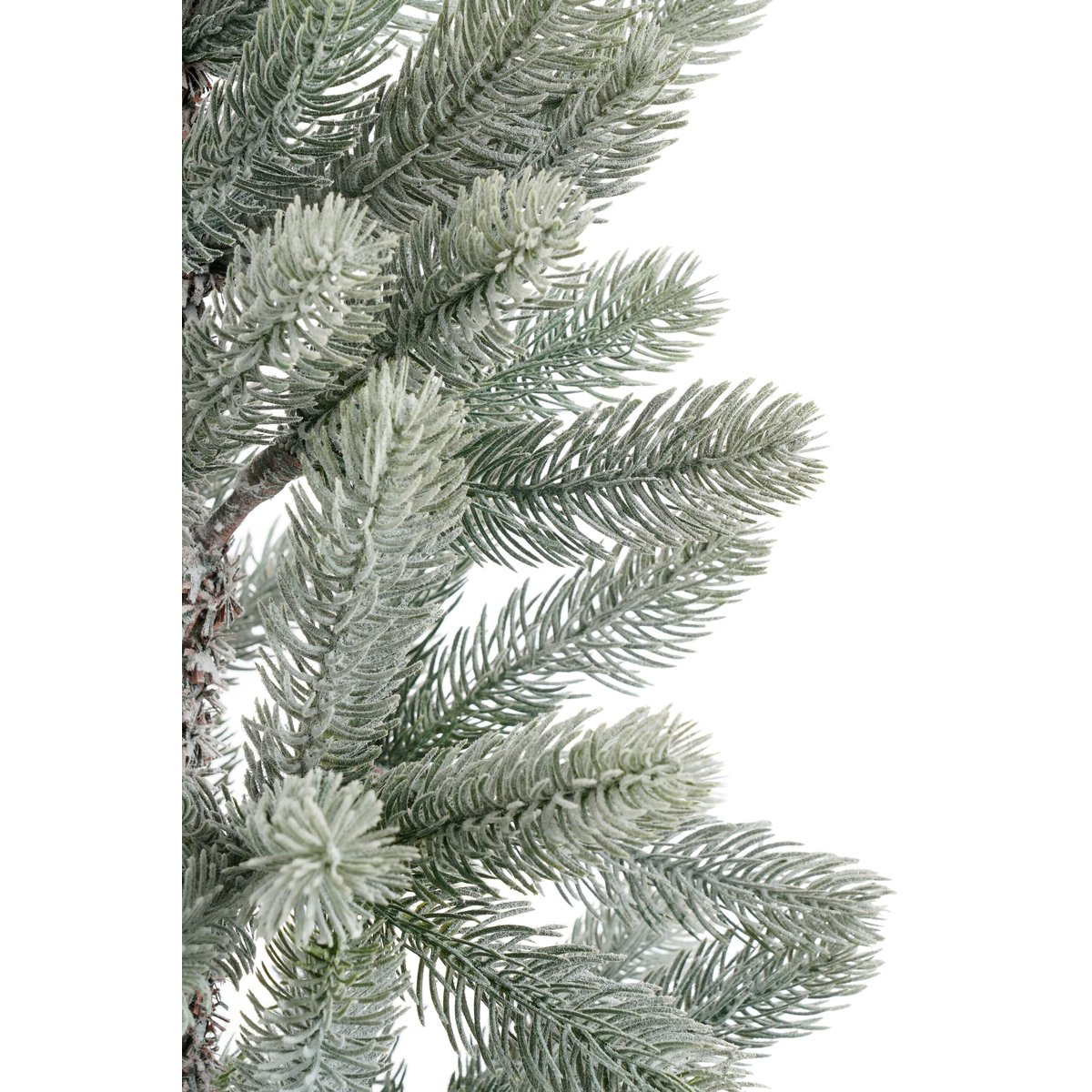 Sapin de Noël artificiel enneigé H120 cm NAGOYA vert, BLACK BOX TREES