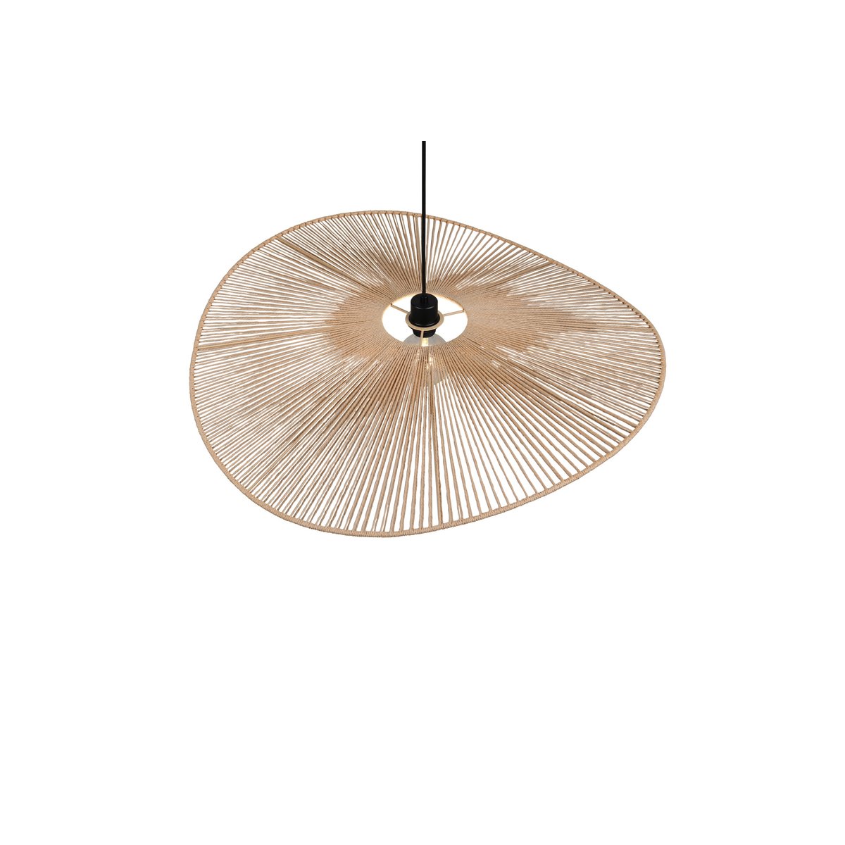 Suspension en papier bohème, D.78 , LAURINE marron, TRIO