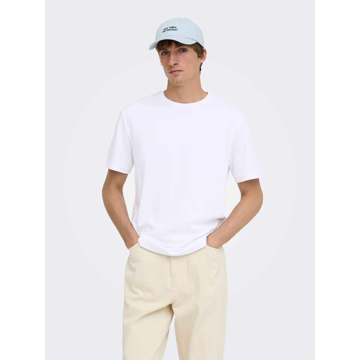 T-Shirt white, ONLY & SONS