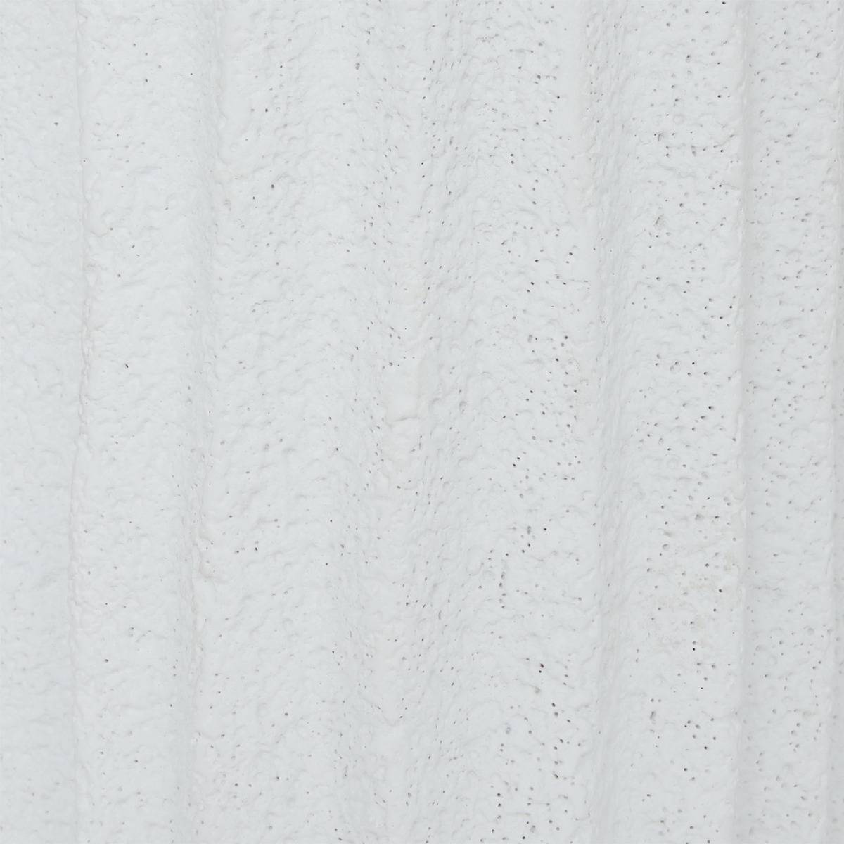Lampe à poser en béton texturé abat-jour en tissu FERNAN blanc, ATMOSPHERA
