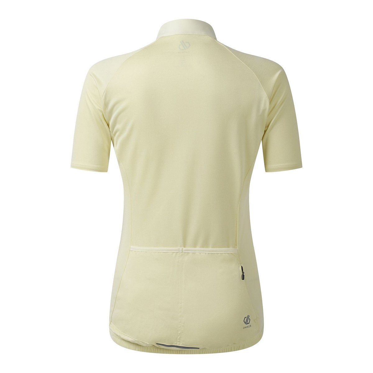 Maillot manches courtes à col montant zippé PEDAL jaune cire, DARE 2B