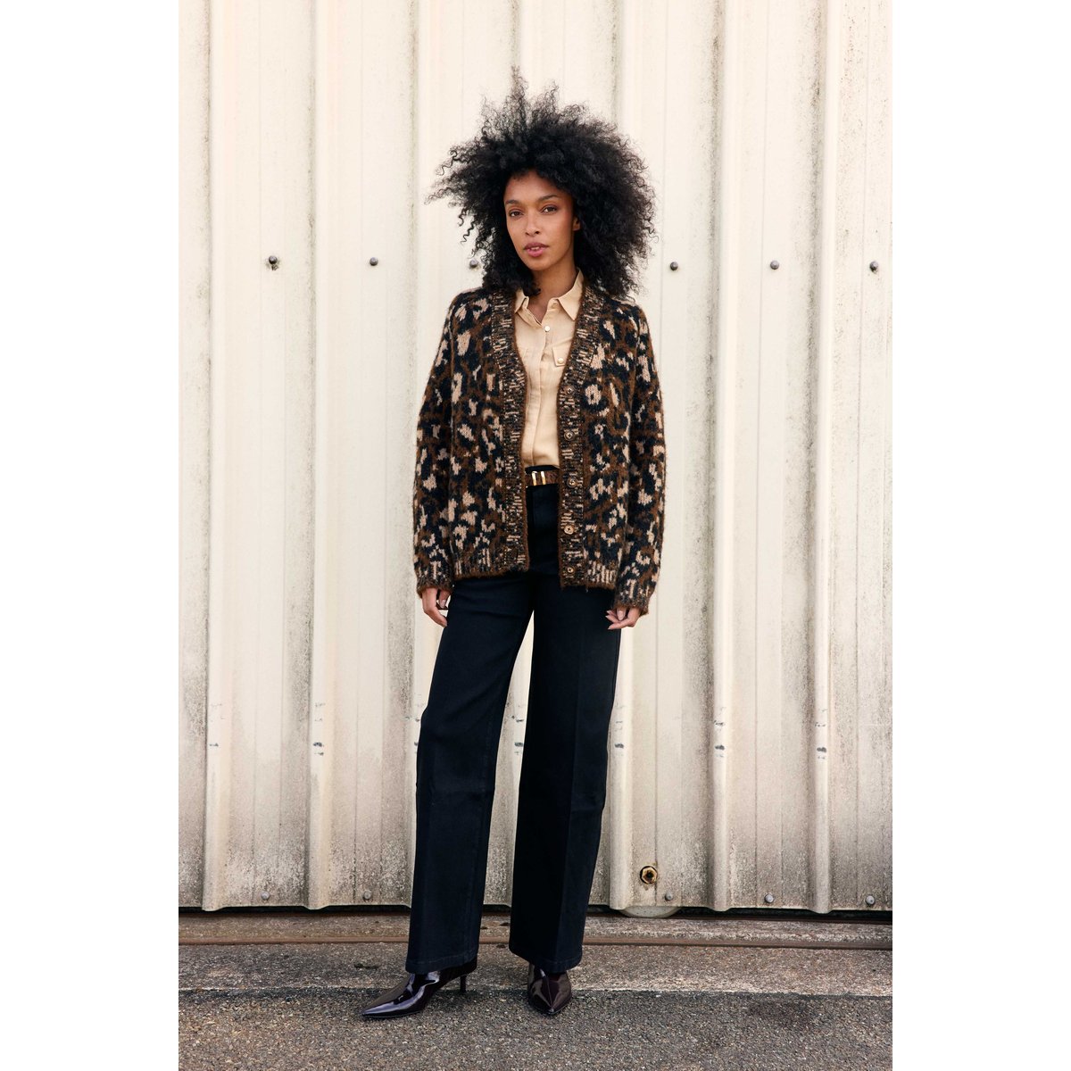 GILET imprimé animalier MAEVE 08-leopard, LA PETITE ETOILE