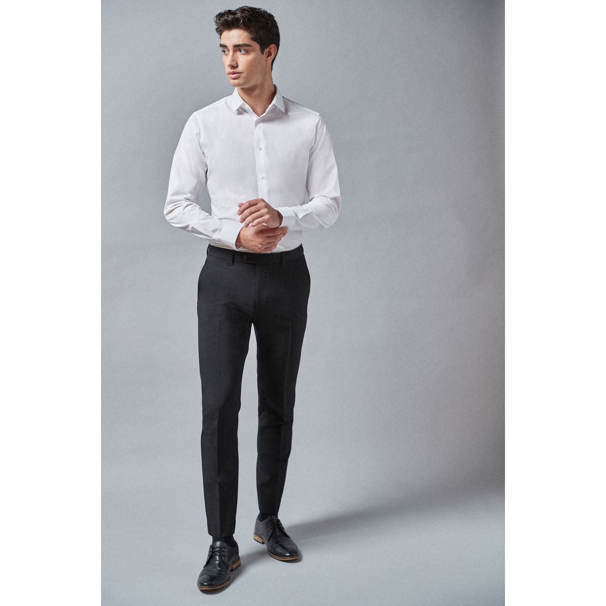 Pantalon habillé stretch noir, NEXT