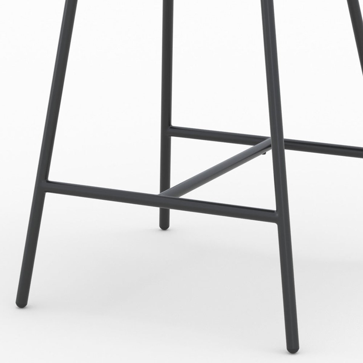 Lot de 2 chaises pour îlot central en tissu 68 cm - CÉCILIA gris clair chiné, MAISON PAVANE