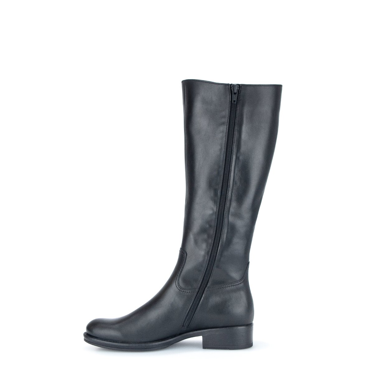 Bottes en cuir à talon décroché noir, GABOR