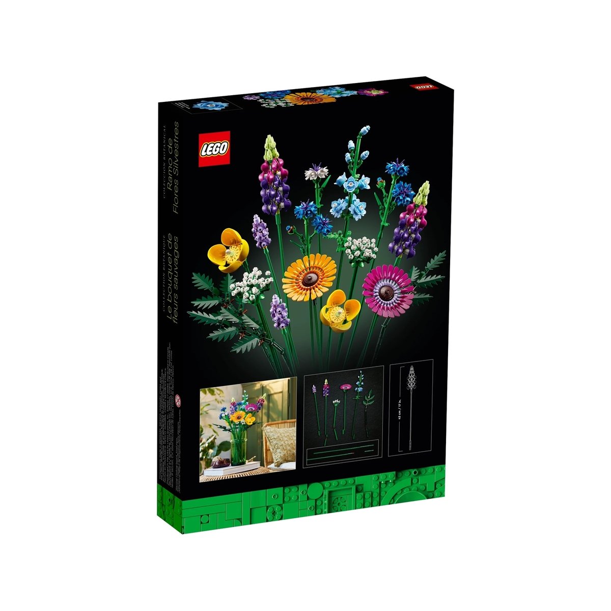 LEGO Icons - Bouquet de Fleurs Sauvages - 10313 : Créez votre propre chef-d'œuvre floral multicolore, LEGO