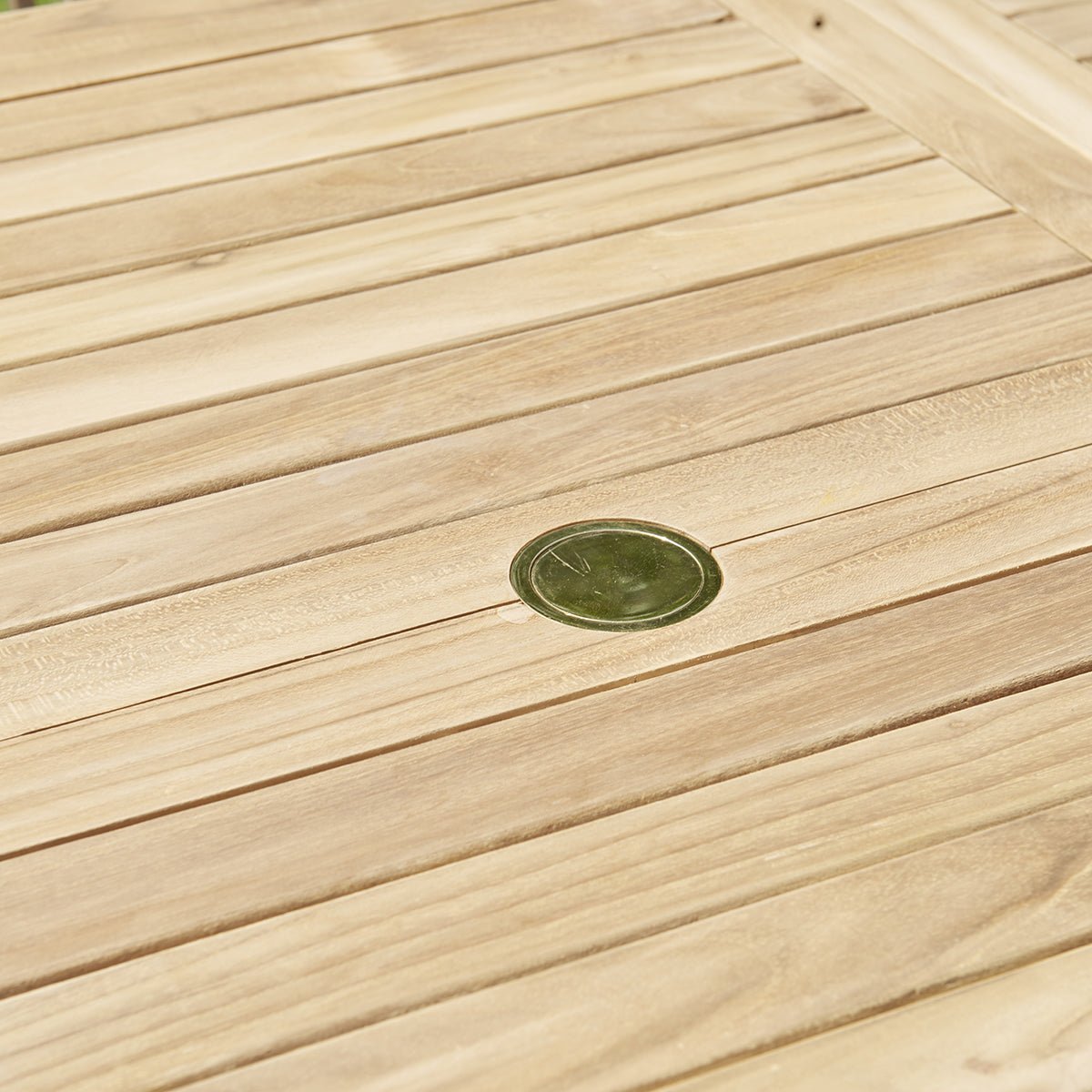 Salon de jardin en teck massif extensible 8/10 places  MIDLAND naturel, BERAH GETAH