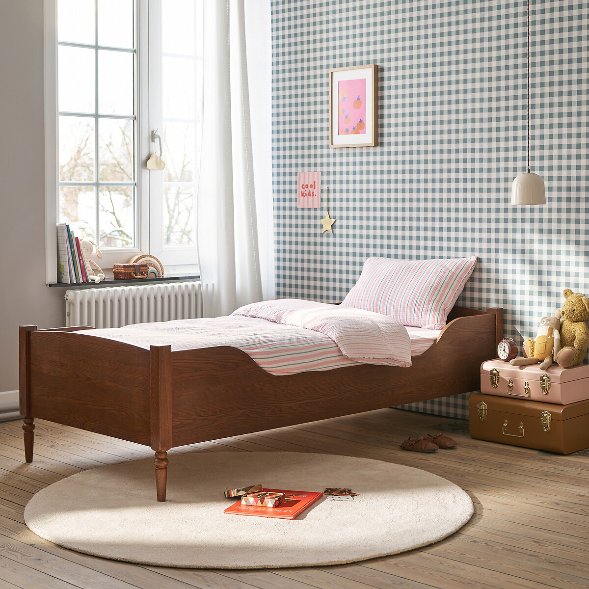 Housse de couette enfant, en gaze de coton, à rayures, ADÈLE imprimé rayures, LA REDOUTE INTERIEURS