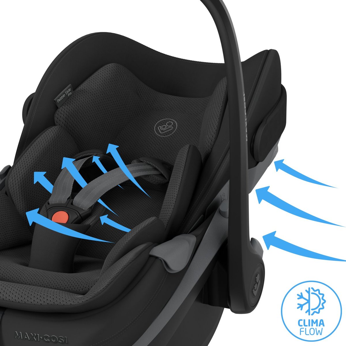 Siège auto coulissant et rotatif Maxi-Cosi Pebble Slide Pro black onyx, MAXI COSI