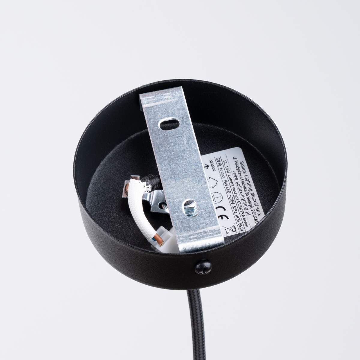 Suspension Béton Gris GU10 1 Electra gris, EDEN