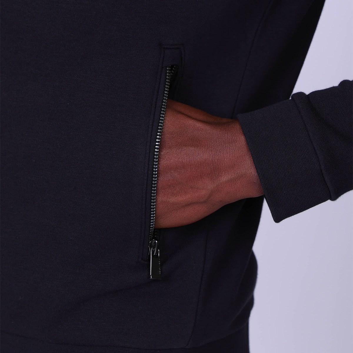 Cardigan bi-matières Gabino noir, MISE AU GREEN