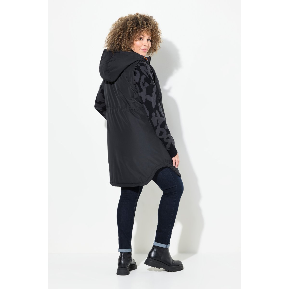 Gilet matelassé HYPRAR réversible noir, ULLA POPKEN