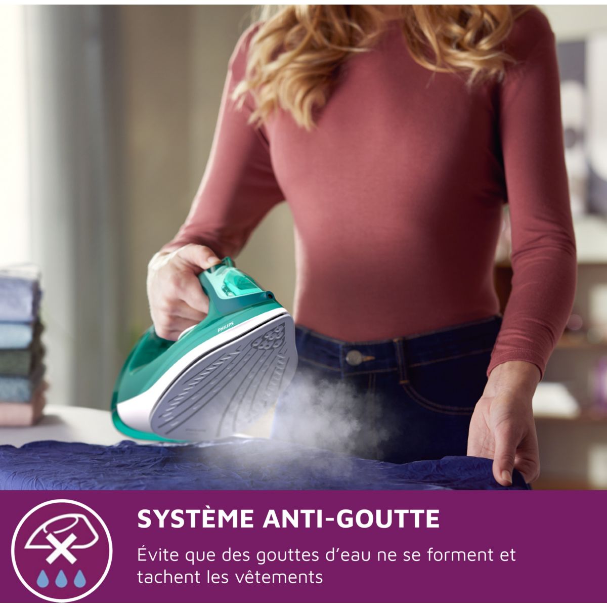 Fer à repasser DST3030/70 fer à vapeur vert vert, PHILIPS