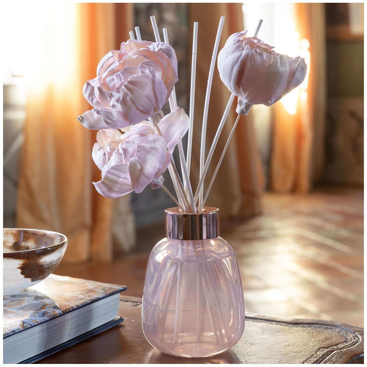 Diffuseur de parfum d'ambiance Douce Pivoine - FLEUR DE MANDARINE rose, MATHILDE M