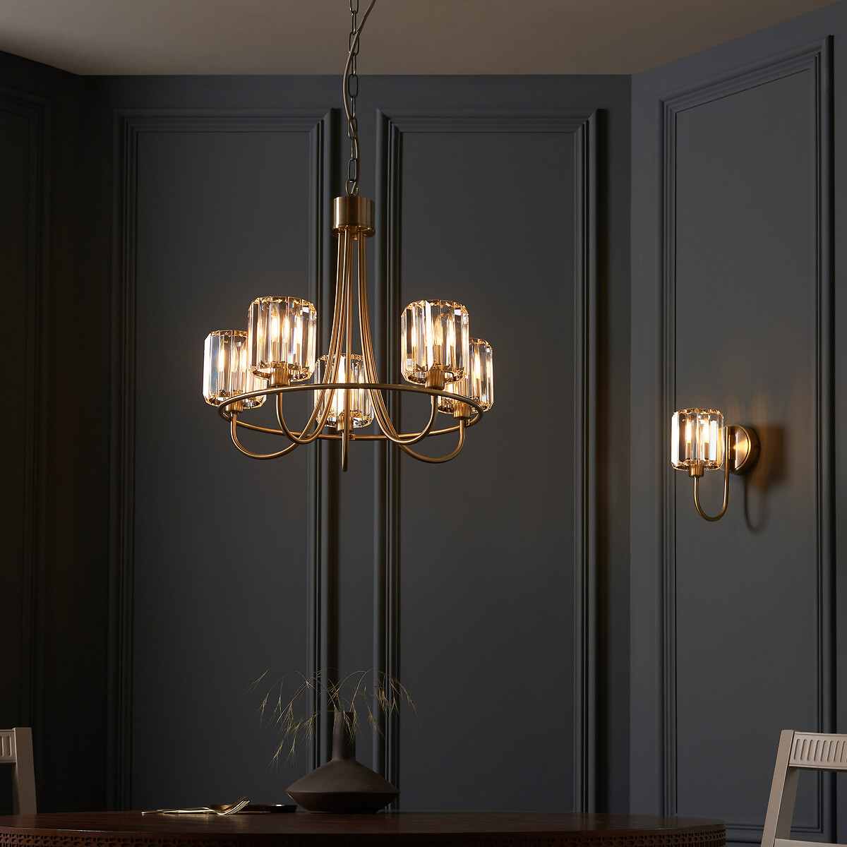 Berwyn 1-Light Wall Light aged brass, ÉDITÉ