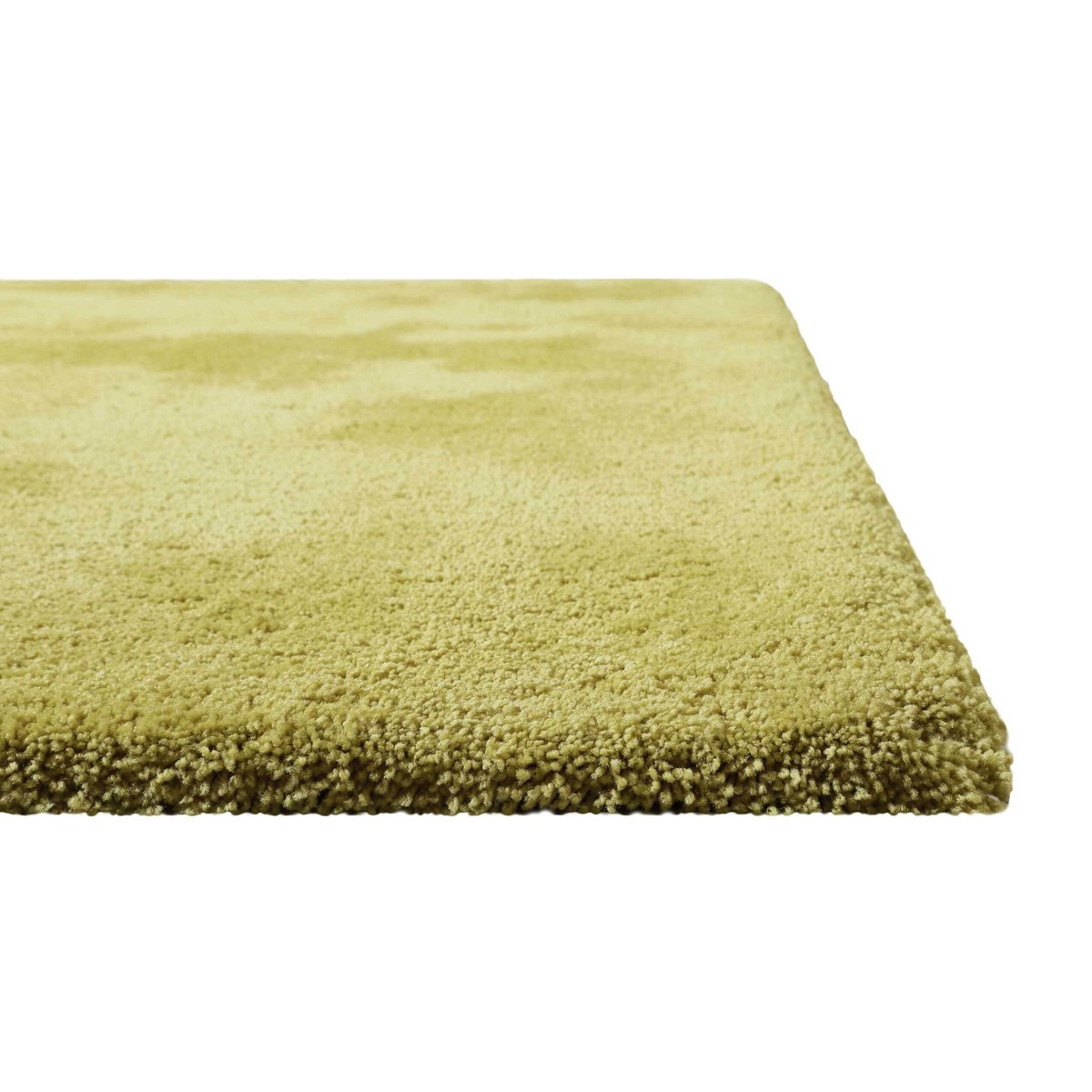 Tapis à poils longs doux pour salon , PISA jaune moutarde, HOMIE LIVING