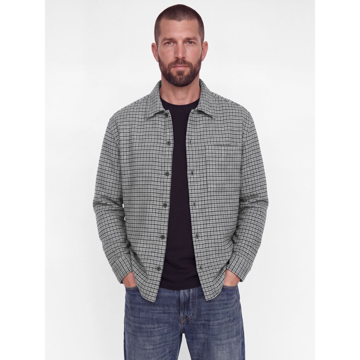 Surchemise grise - neutral gray 1, JACK & JONES