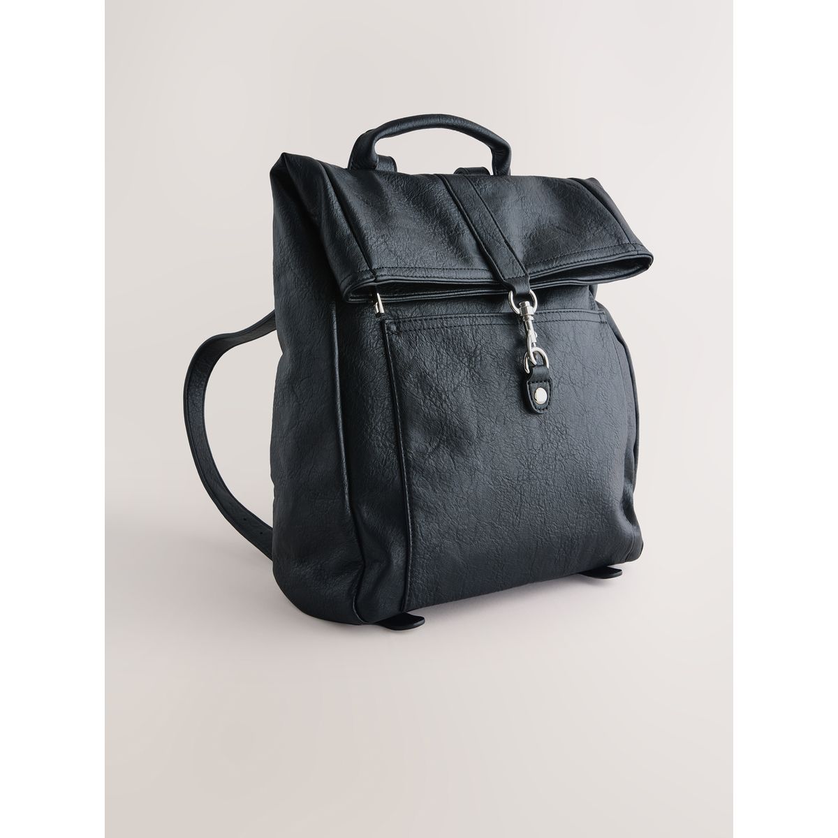 Sac à dos souple noir, NEXT