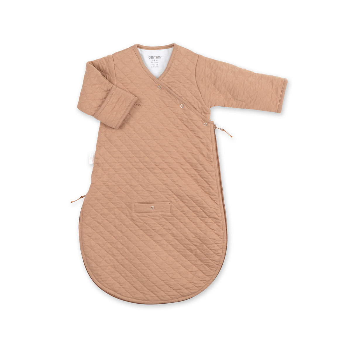 Gigoteuse avec moufles mi-saison - TOG 1.5 Matelassé confort beige, BEMINI