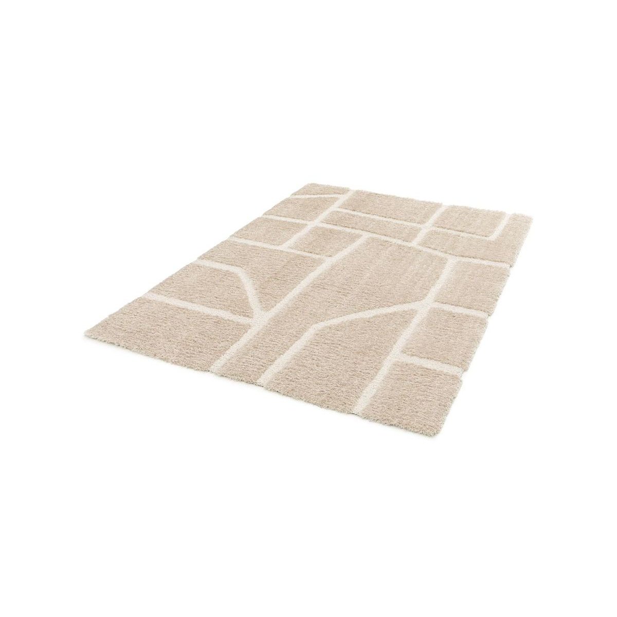 Tapis poils poils longs style , MARINA beige, BOBOCHIC