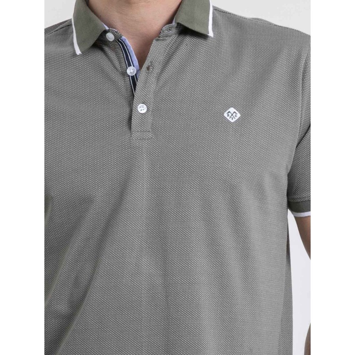 Polo Manches Courtes Pur Coton Pouleni kaki, RITCHIE