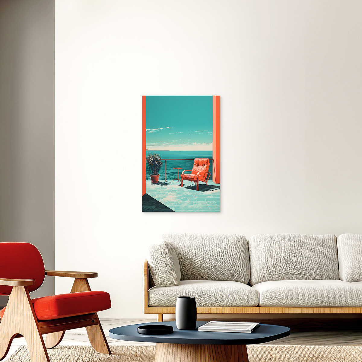 Tableau Sur Verre Synthétique Vue Sur Mer Vintage MER tableau en verre synthétique, CEANOTHE