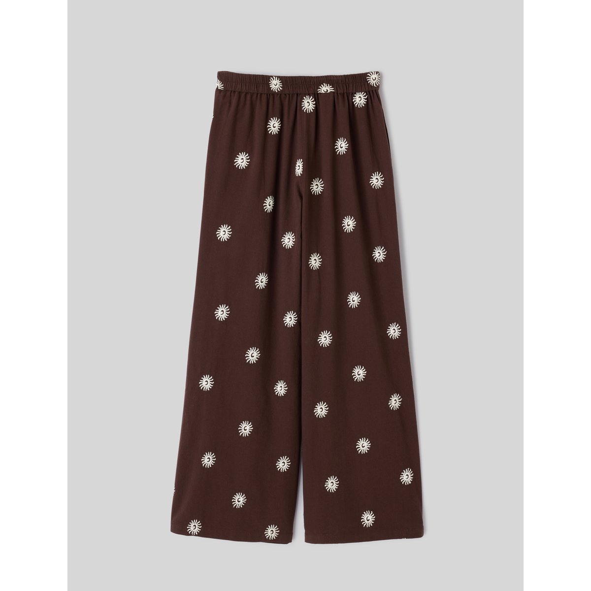 Pantalon brodé marron foncée, BZB