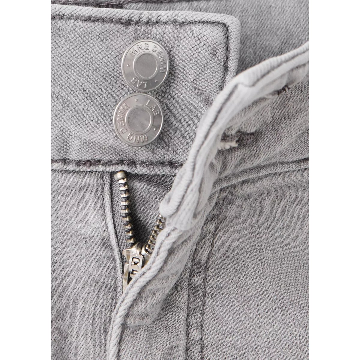 Jeans flare coutures gris denim, MANGO KIDS