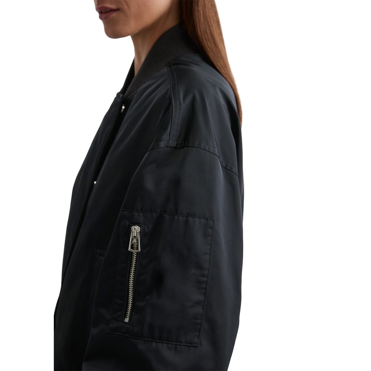 Blouson Travel Collection en sergé de polyester recyclé bleu foncé, MARC O'POLO