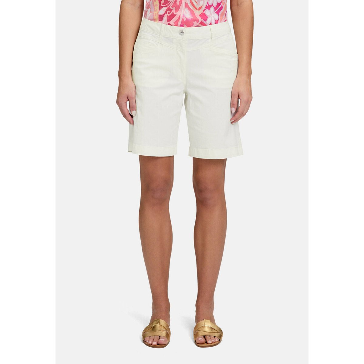 Pantalon d'été à poches extérieures blanc, BETTY BARCLAY