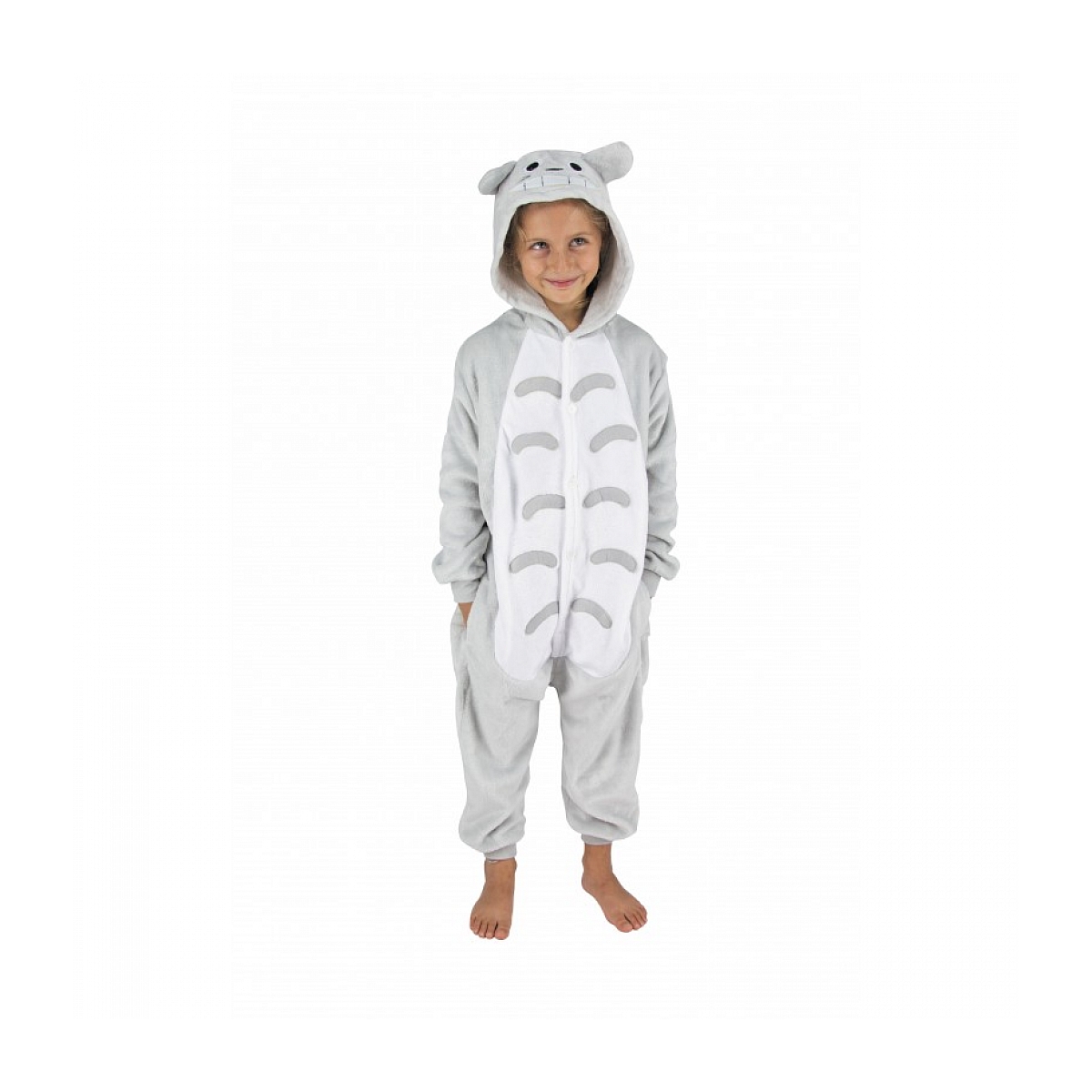 Costume Kigurumi Chat Kawai Enfant T 4/6ans couleur unique, PARTY PRO