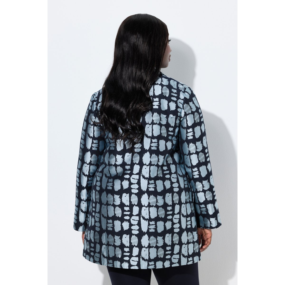 Veste Jacquard marine foncé, ULLA POPKEN
