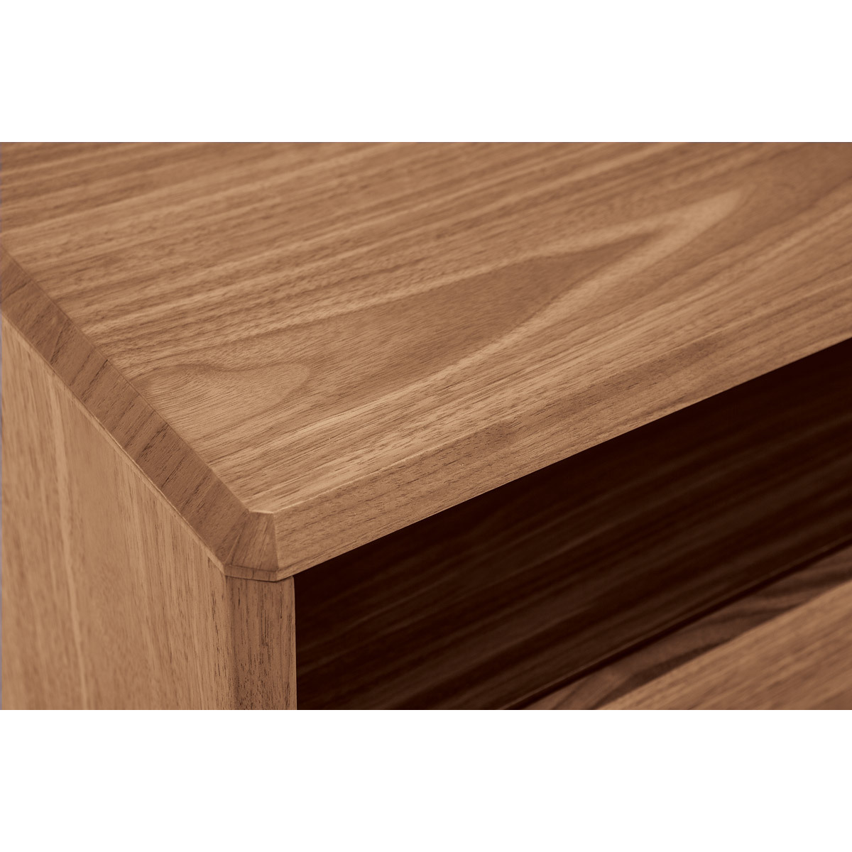 Table de chevet bois foncé noyer SUVA noyer, MILIBOO