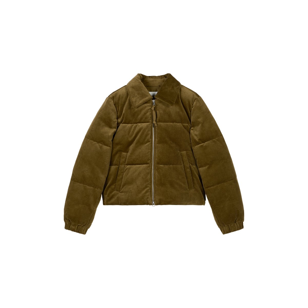 Veste de velours côtelé regular cropped avec rembourrage doux marron foncé, MARC O’POLO DENIM