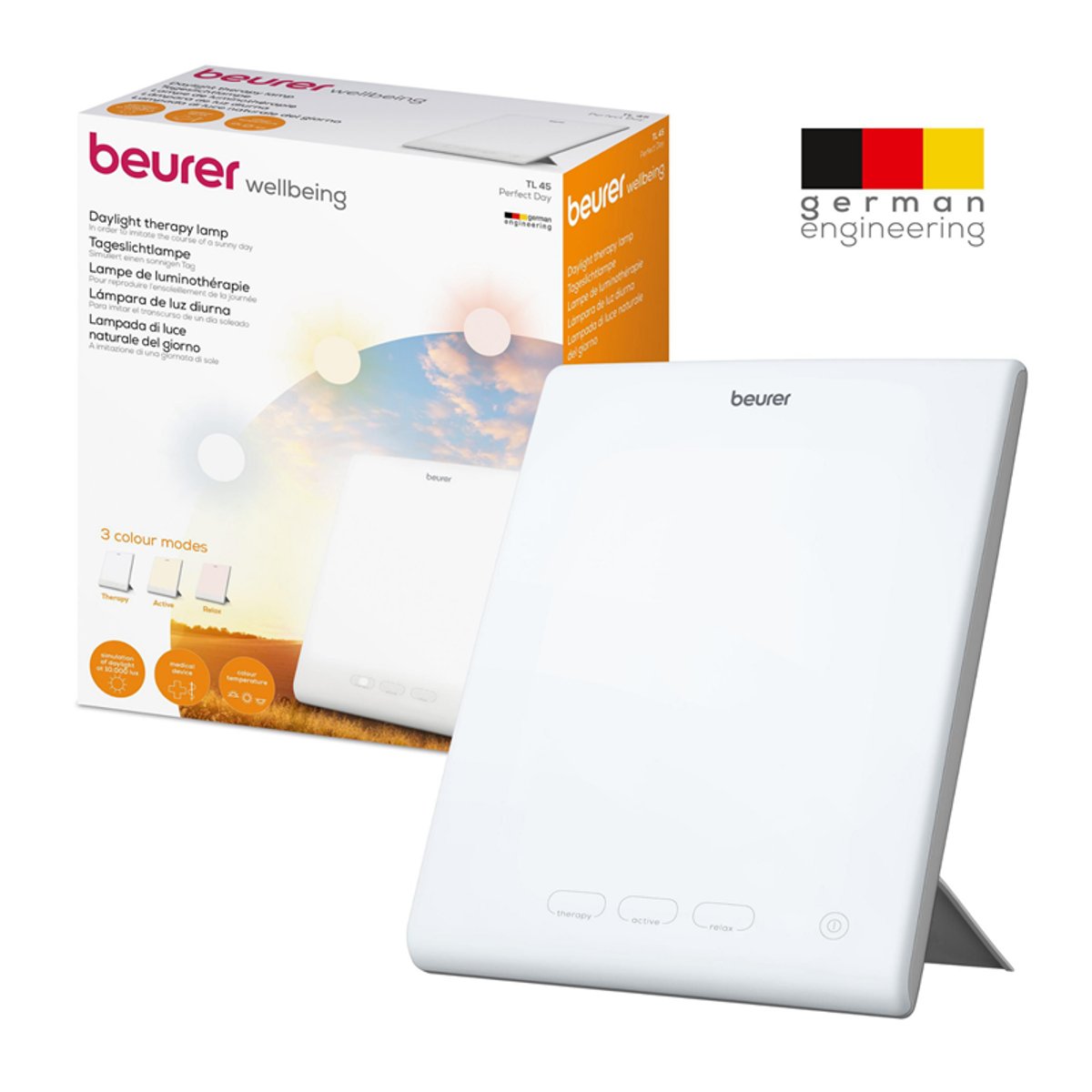 Lampe de luminothérapie TL45 Perfect Day blanc/gris, BEURER