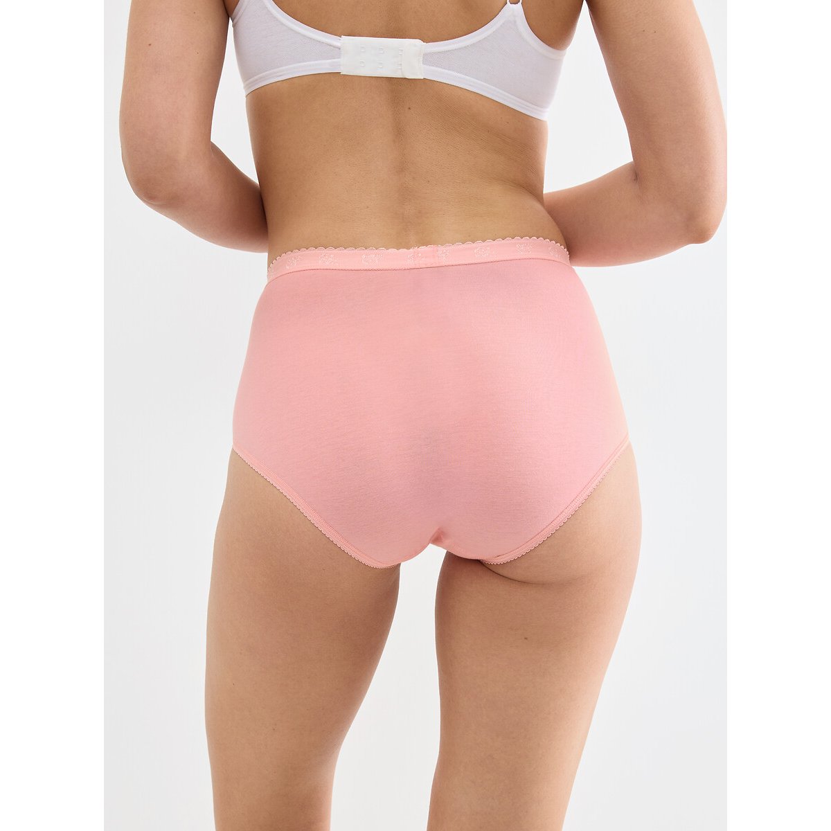 Lot de 3+1 gratuit - Culottes SLOGGI CHIC MAXI blanc + 3 roses, SLOGGI