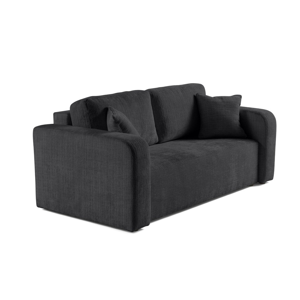 Canapé fixe 2 places - MIRO gris anthracite, BEST MOBILIER