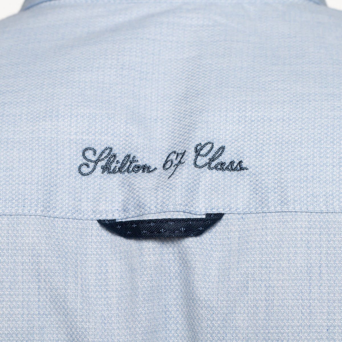 Chemise poche poitrine manches longues ciel, SHILTON