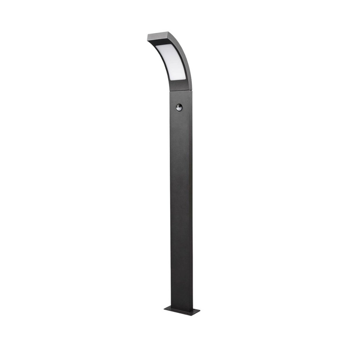 Luminaire extérieur en aluminium moderneLED gris graphite, blanc opale, LUCANDE