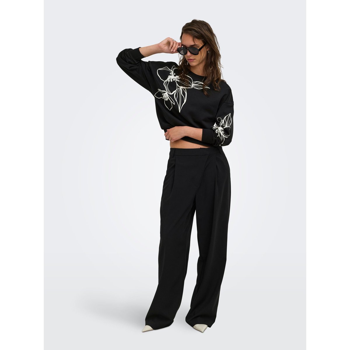 Sweat-Shirt noire - black, ONLY