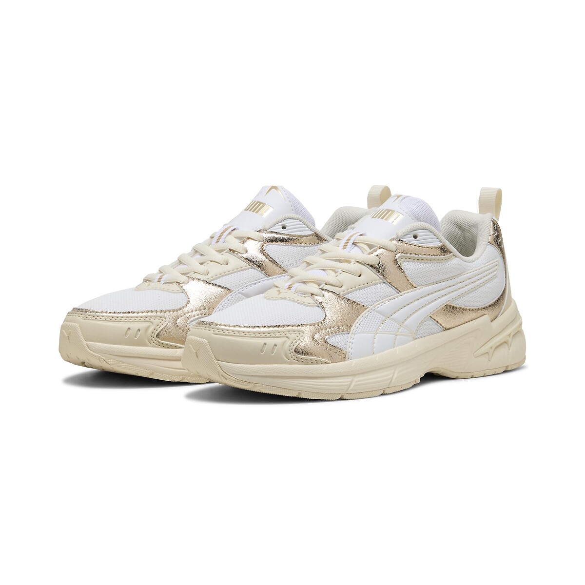 Baskets Milenio Tech 2000 Metallic Whisper blanc/doré, PUMA