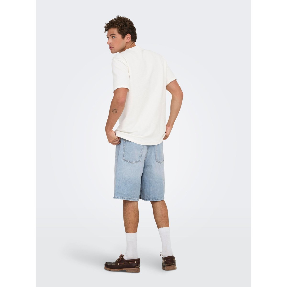 Short En Denim light blue denim, ONLY & SONS