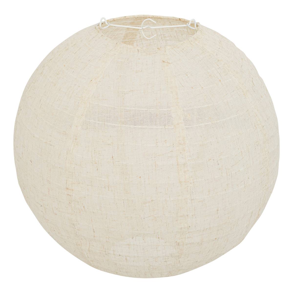 Lanterne boule en lin JORDY blanc, ATMOSPHERA