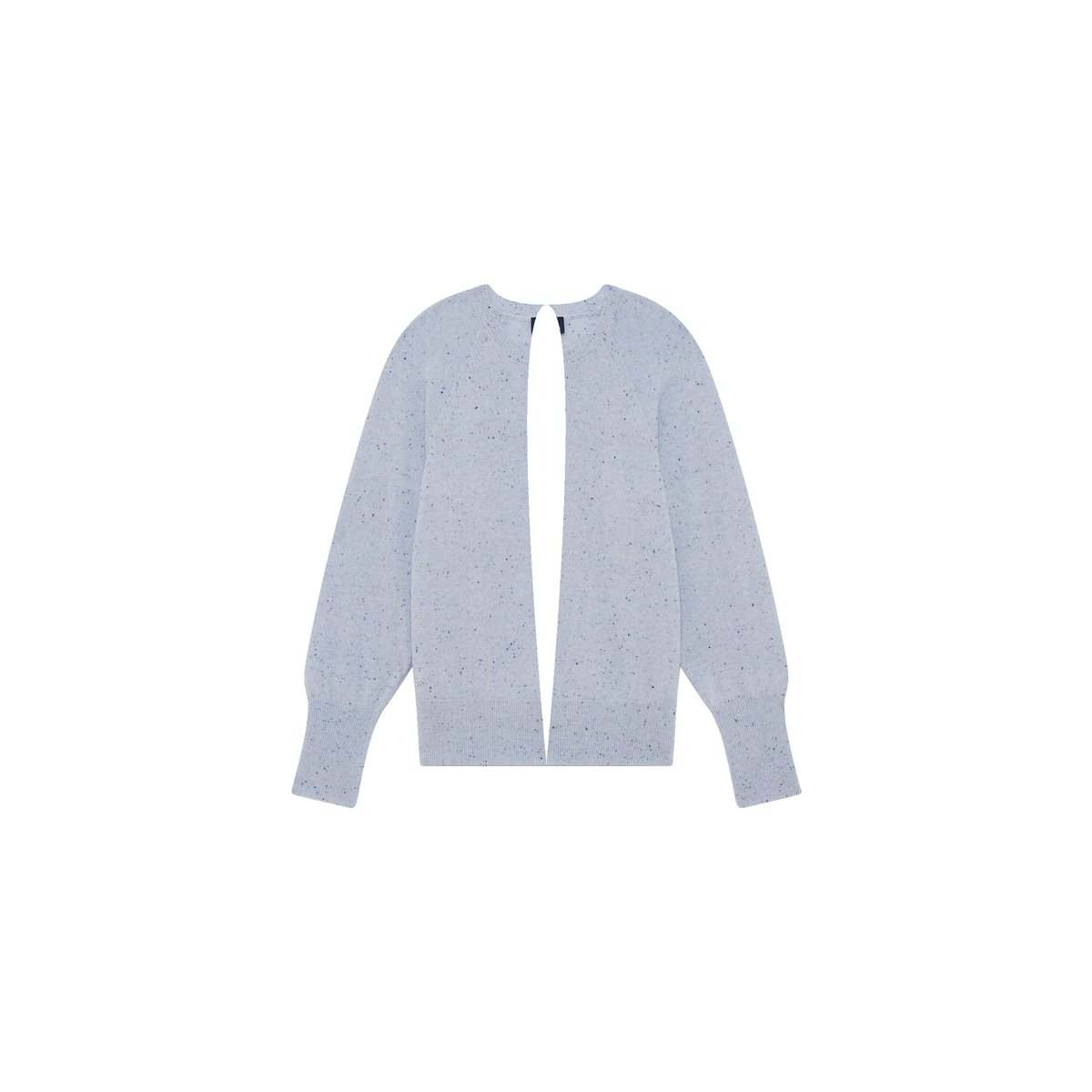 Pull droit col rond cachemire MLOTTIE bleu ciel, CAROLL