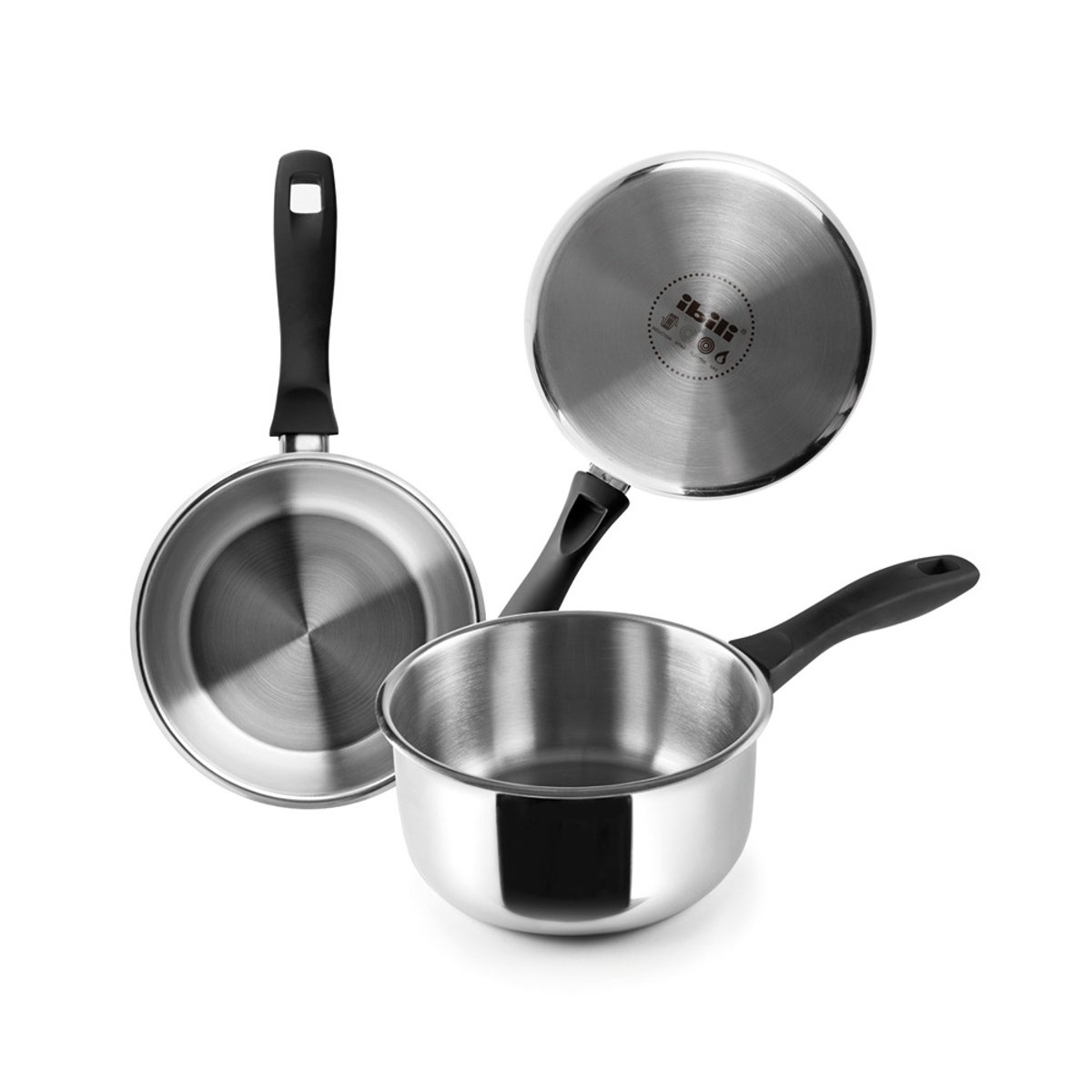 Casserole inox induction 12 cm argent / métallique, IBILI