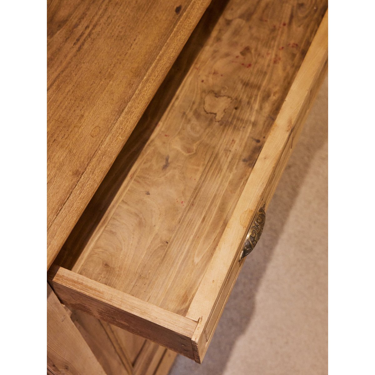 Buffet en bois poncé Gilbert N°1849 - Bon état bois clair, DEBONGOUT