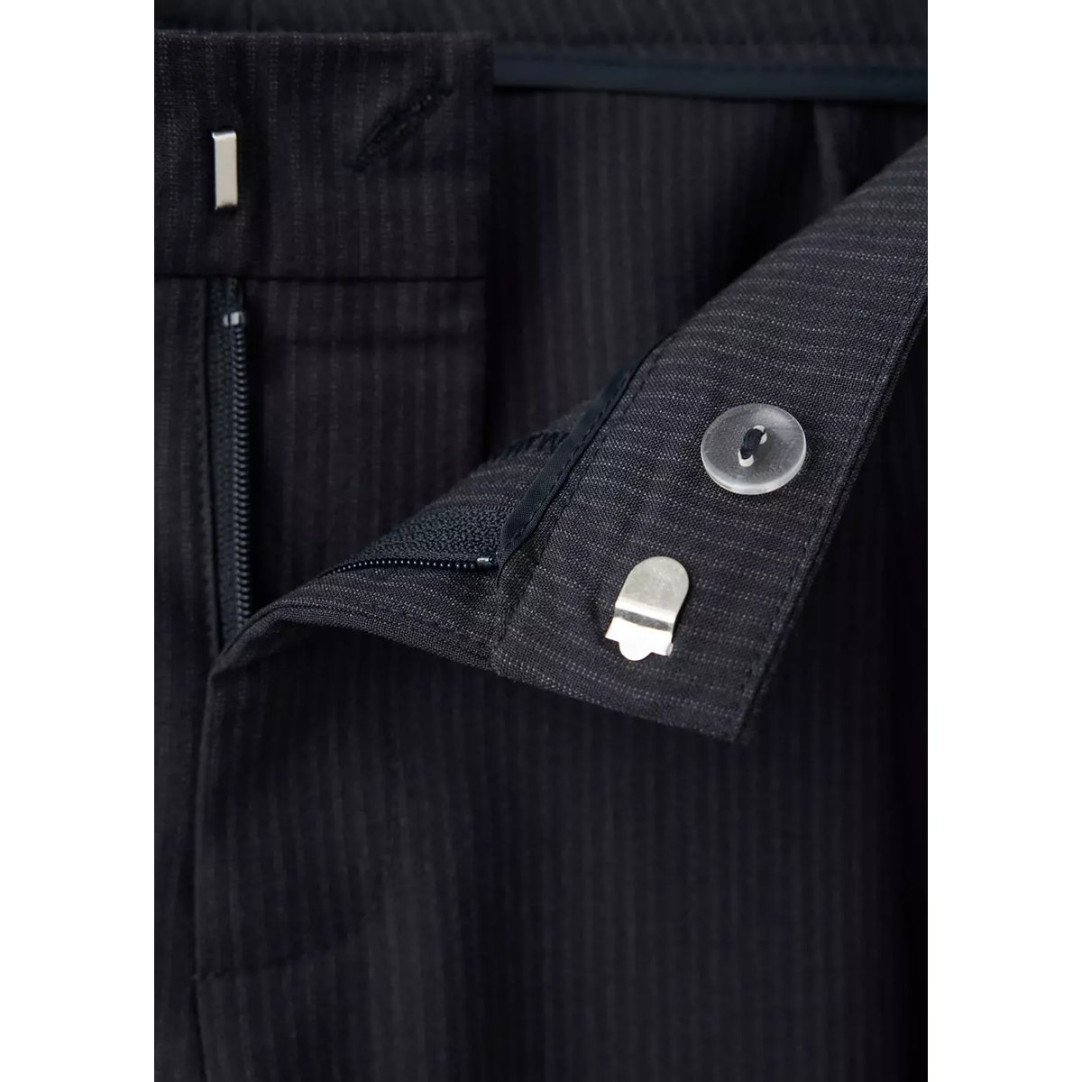Pantalon fines rayures bandana bleu marine, MANGO TEEN